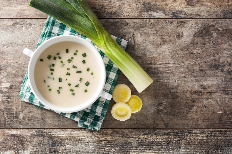 Vichyssoise: Sopa fría de patata y puerro