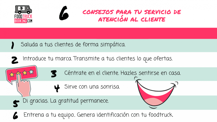 Servicio al cliente de foodtrucks: ¡6 consejos!